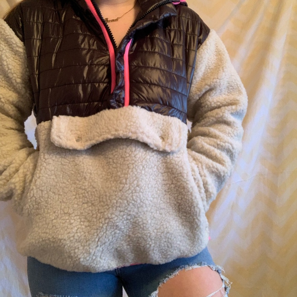 american eagle sherpa jacket